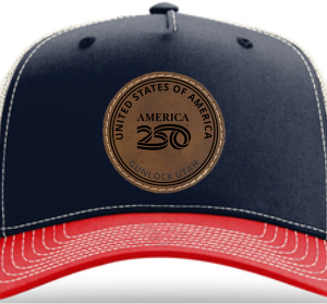 Gunlock Rodeo Trucker Hat America 250 Leather Patch
