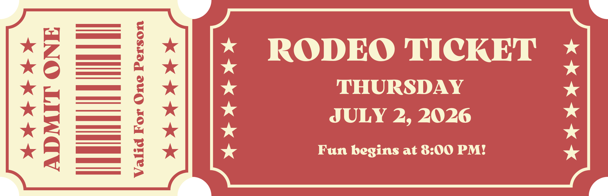 2026 Gunlock Rodeo Tickets – Thursday Night