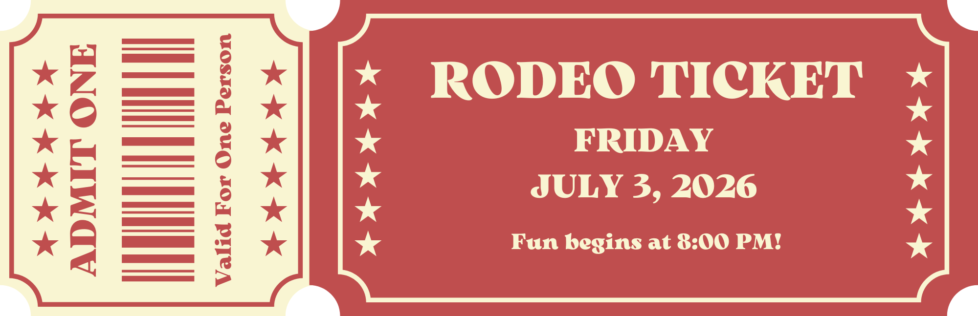 2026 Gunlock Rodeo Tickets – Friday Night