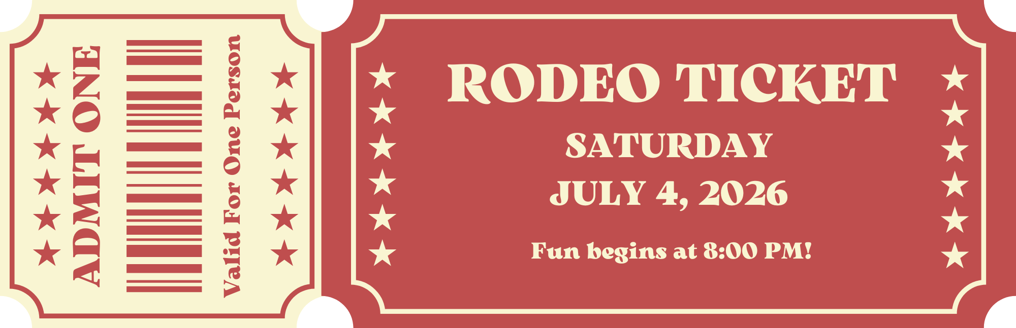 2026 Gunlock Rodeo Tickets – Saturday Night